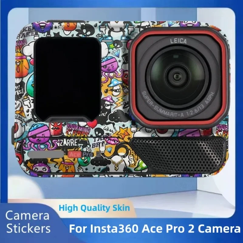 Pegatina personalizada para Insta360 Ace Pro2, calcomanía de piel para cámara de acción, envoltura de vinilo, película protectora, abrigo Insta 360 Ace Pro 2