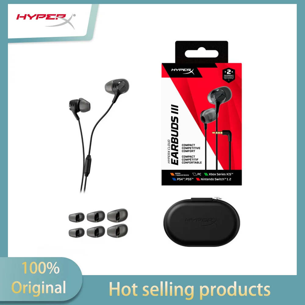 HyperX Cloud Earbuds III 3 Gaming Earphone With Mic Immersive Wired In-game Audio In-Ear Headphone For Phone PS5 Xbox Series