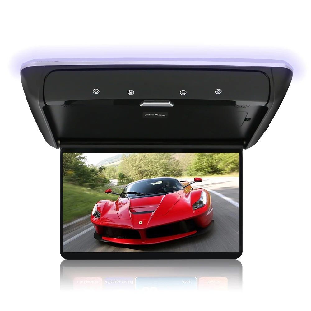 New 11.6 Inch LED IPS 1920*1080p 8k Screen Car Android Monitor Roof Mount Display Multimedia Ceiling TV BT Mirror Link FM HDMI