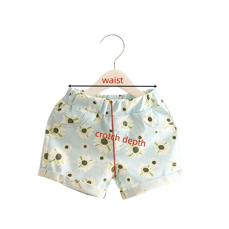 Stocks Clear 2 to 3 Yrs Floral Toddlers Child Girl Shorts Summer Casual Trousers