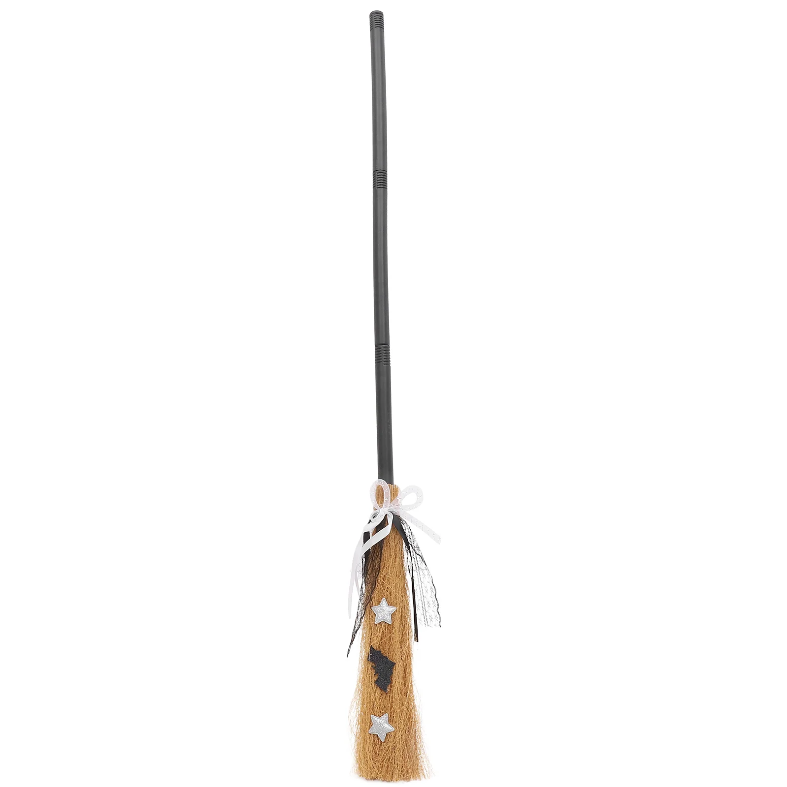 

Masquerade Broom Halloween Decorative Prop Cosplay Party Accessory Lightweight Durable Plastic Creative Design Role Play Broom