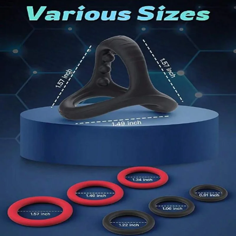 7 Pcs Set Soft Easticity Penis Rings Stretchy Cock Rings For Erection Enhancement Delay Time Cock Ring Adult Sex Toys For Men