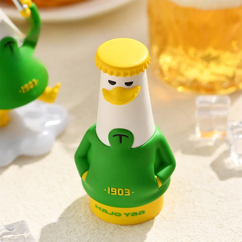 Qingdao Beer Duck Three-dimensional Bottle Opener Modern Simple Household Creative Cartoon Cute Wine Bottle Opener Kitchen Tools