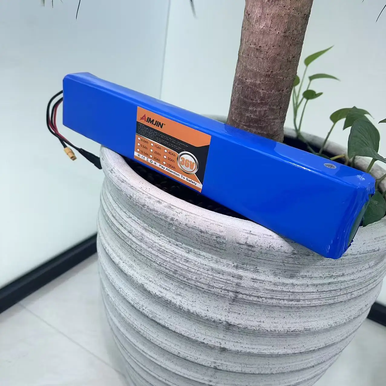 36V Electric Scooter Lithium 10S4P 100Ah Battery - BMS Protected CE Certified Rechargeable with Durable Safe Design for Riding