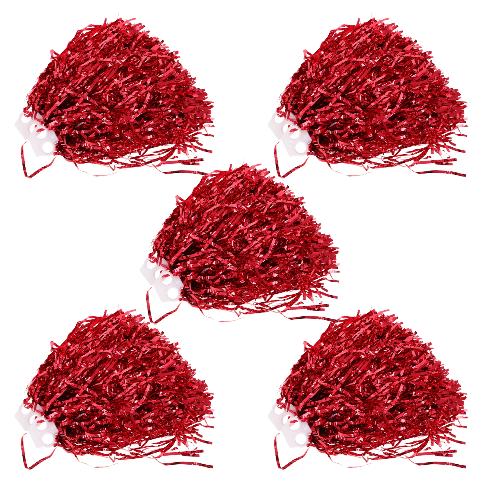 

10 Pcs Cheerleading Bouquet Cheerleader Accessories Pompom Cheering Pompoms with The Ball Ornaments Red