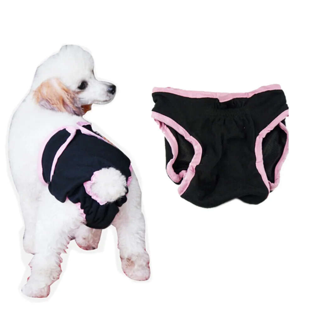 

Dog Physiological Pants Suspender Medium and Small Female Sanitary Colthes Black