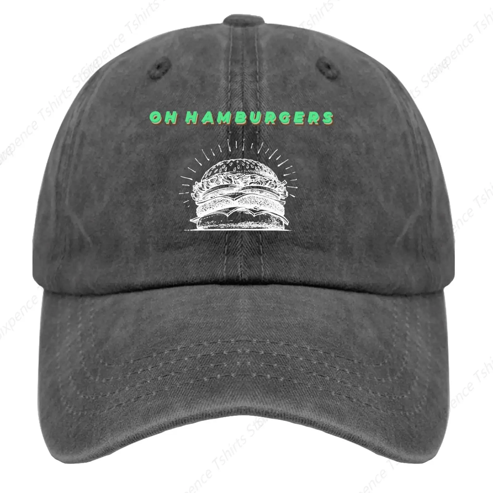 Vintage Hats for Men Hamburger Caps for Men Cute Baseball Hats Quick Dry Oh Hamburgers Baseball Hat Women