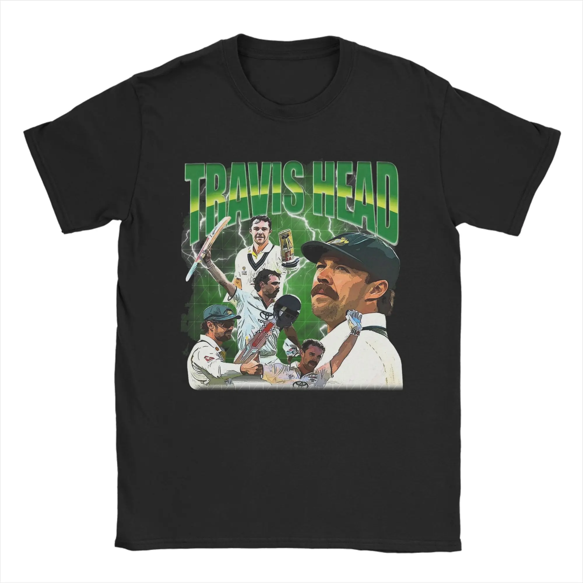 Men Travis Head Australian T Shirts  100% Cotton Clothes Funny Short Sleeve Crewneck Tees Unique T-Shirts