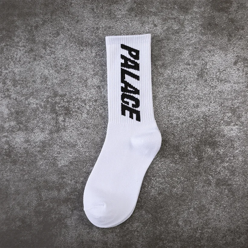 Palace Skate & Basketball Socks - Trendy Unisex High-Top Mid-Calf Socks, Versatile Streetwear for Instagram Style