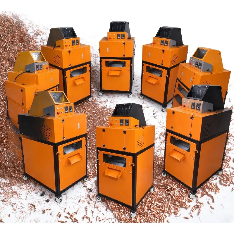 Eco Friendly Dry Type Copper Granulator Small Capacity Waste Wire Recycling Peeling Machine High Purity