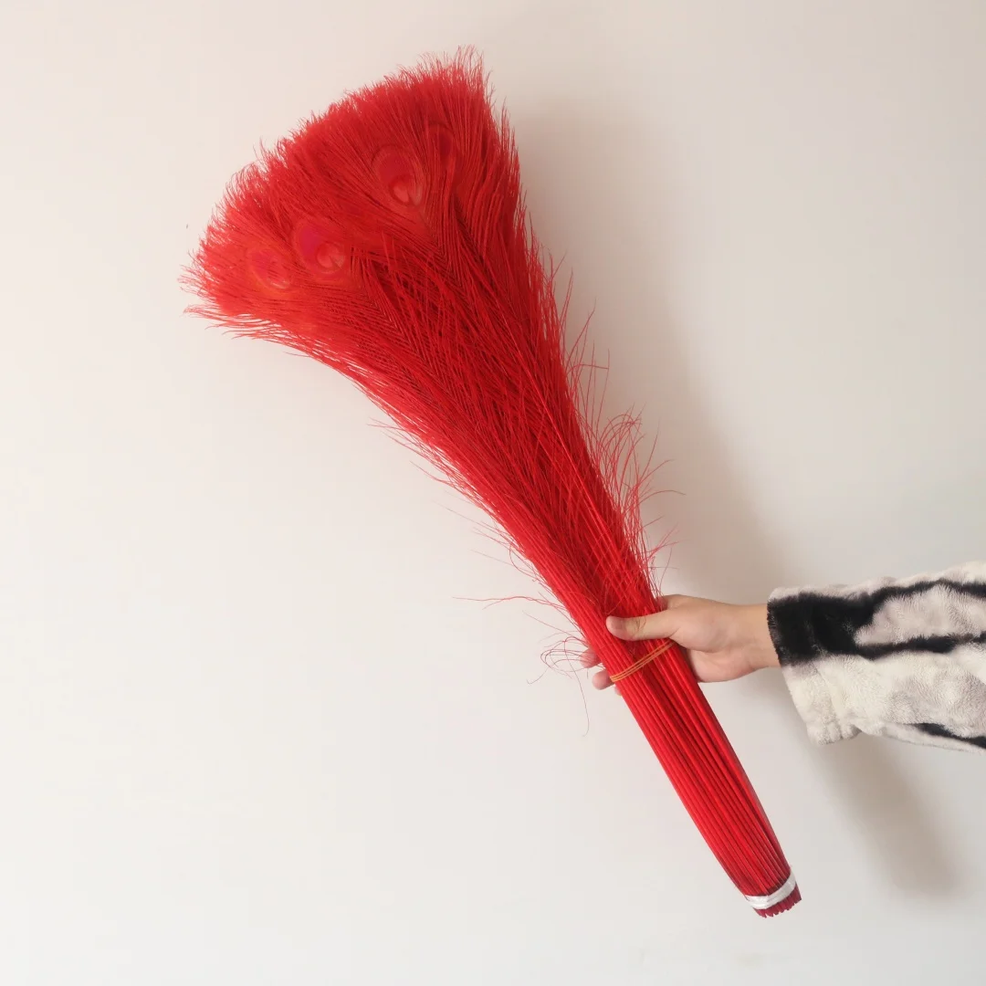 

Natural Red Peacock Feathers 100 Pieces 70 80 Cm Bulk Craft Supplies DIY Jewelry Wedding Carnival Home Decor Accessories Plumas