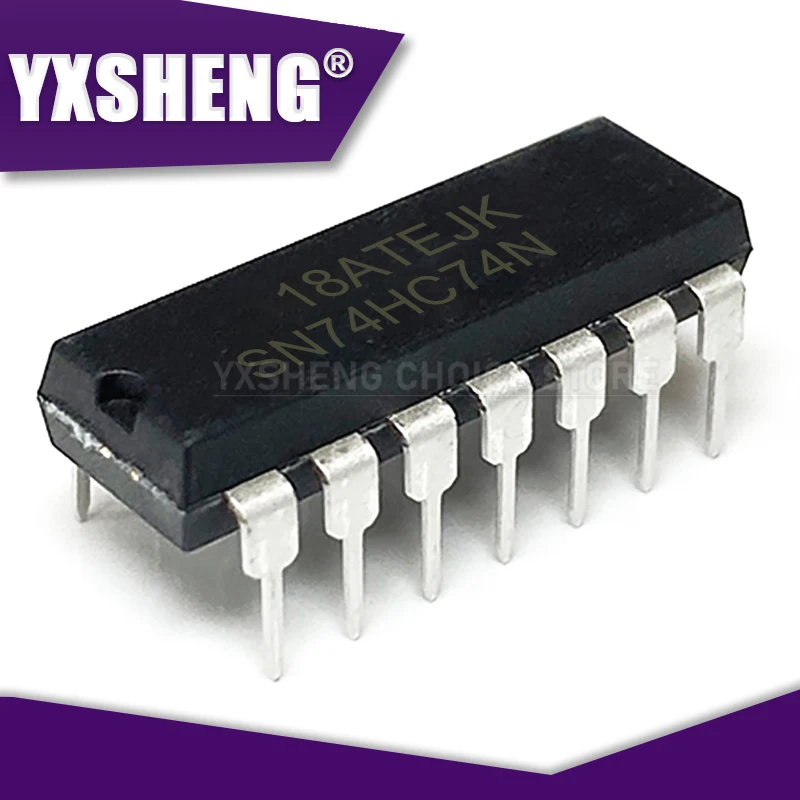 10PCS SN74HC74N DIP-14 74HC74 74HC74N SN74HC74 New Original DIP Integrated IC