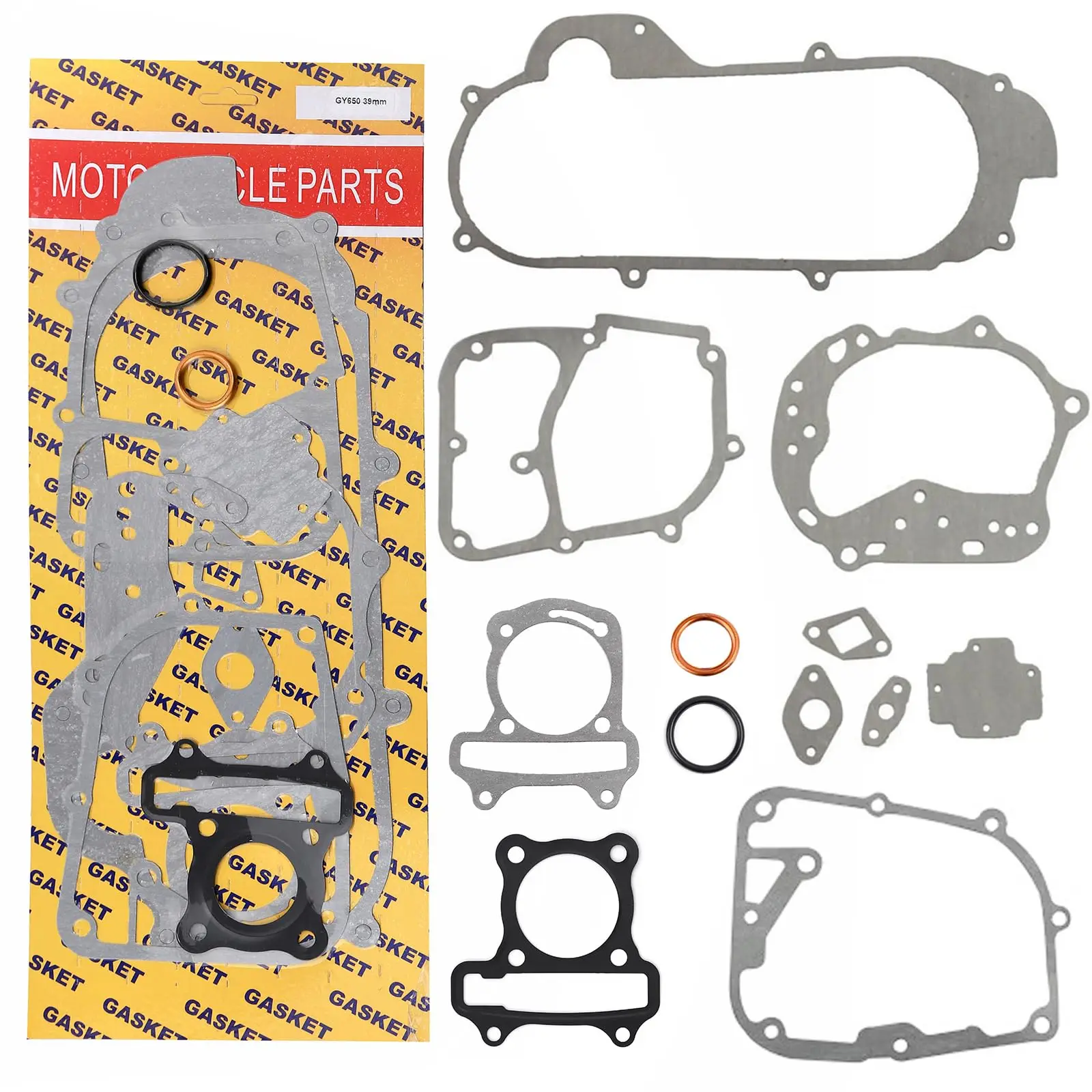GY6 50cc-200cc Complete Engine Gasket Kit for Chinese Scooter GY6 4-Stroke 139QMA 139QMB 152QMI 157QMJ Engine