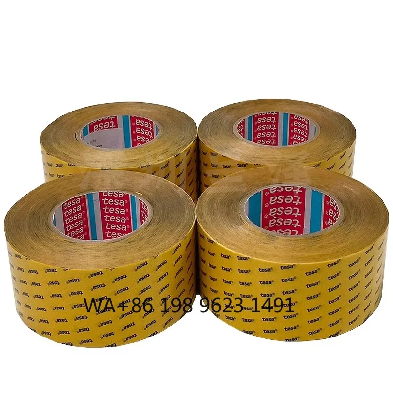 Easy Unwinding Strapping Tape, Non-staining Waterproof PET Tape for Bag Sealing Packaging Binding Work
