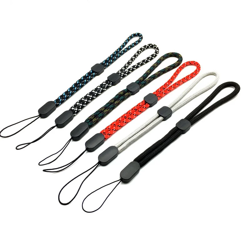 Adjustable Braid Mobile Phone Wrist Straps Hand Lanyard Cable For iPhone Samsung Xiaomi Huawei USB Flash Drives Key PSP Camera