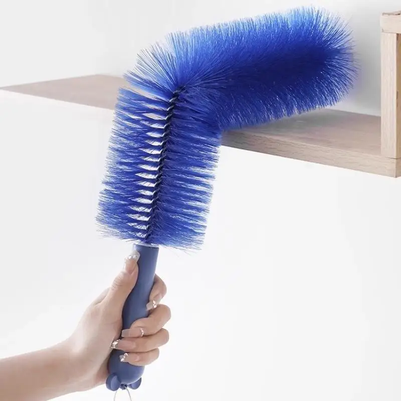 

Цельный инструмент для очистки затвора кондиционера с длинной ручкой, гибкая веерная щетка с ультратонкой щетиной, средство для удаления внутренней тряпки