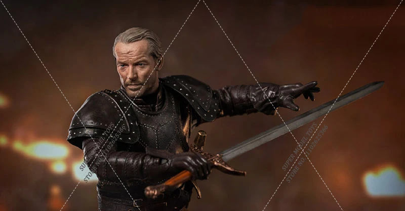 Original Threezero 3Z0141 1/6 Collectible Jorah Mormont Exiled Knight Model Full Set 12'' Action Figure Body Toys for Fans