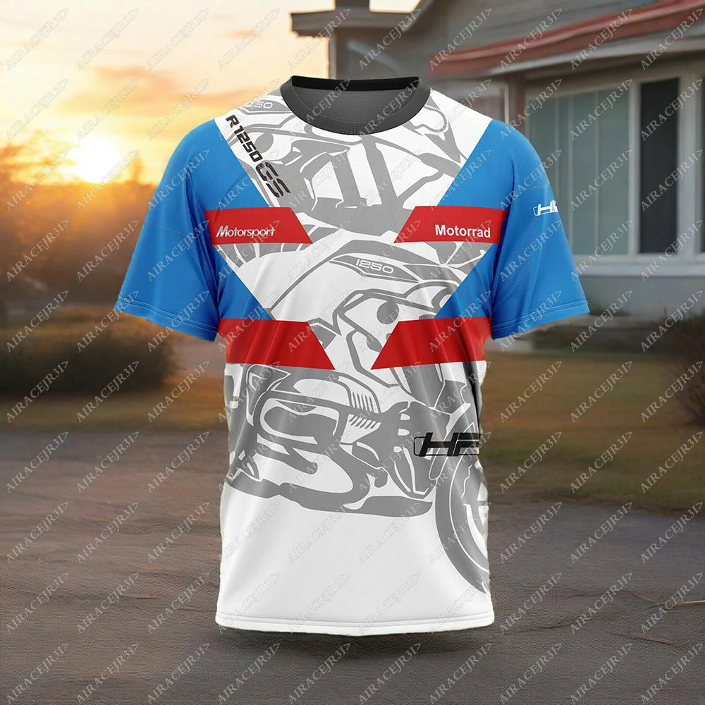R1250 GS For BMW Motorcycle Motorsport Motorrad Racing Jerseys ADVENTURE Riding Sports Travel T-Shirt Summer Breathable