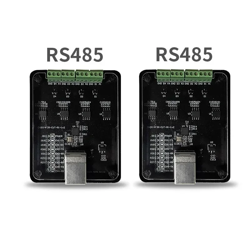 CH9114 USB To 4-Channel RS485 Converter Development Board 15Mbps High-Speed Data Transfer 485 Serial Debugging Downloader