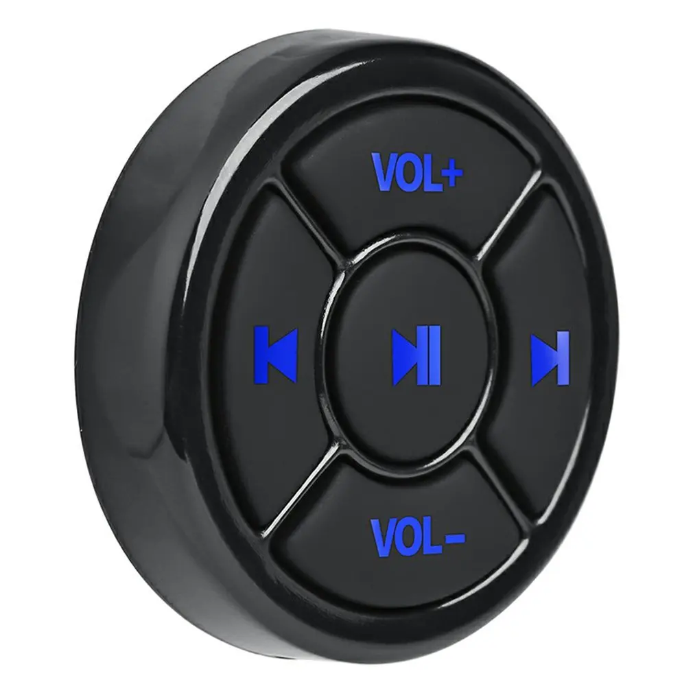 Wireless Media Bluetooth Button Remote Controller Car Motorcycle Bike Steering Wheel MP3 Music Play For IOS Android Phone Tablet