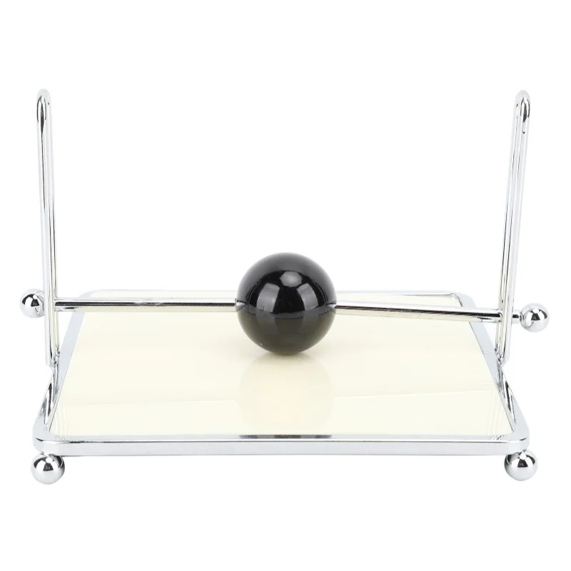 Napkin Holder For Table Square Napkin Dispenser With Center Ball Bar For Kitchen Restaurant Farmhouse Outdoor Dinner Decor Black
