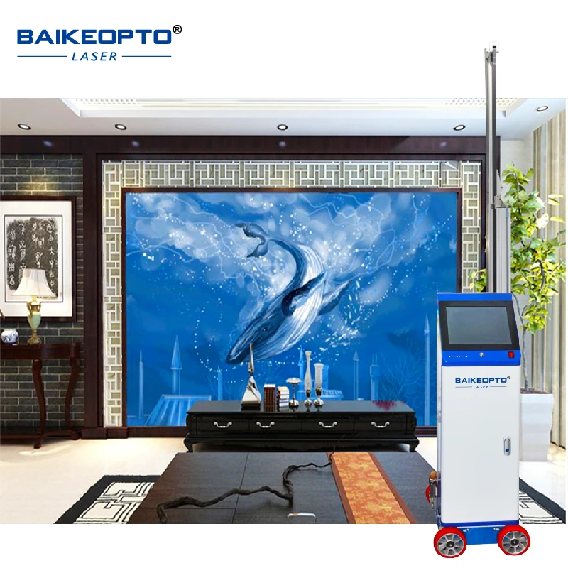 آلة طباعة الحائط النافثة للحبر الآلية ثلاثية الأبعاد من Precision Ai طباعة فنية بالأشعة فوق البنفسجية للأعمال التجارية والمتجر