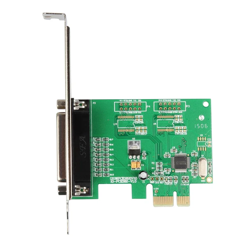 Industrial-grade native parallel port LPT pci-e to DB25 printer interface extension