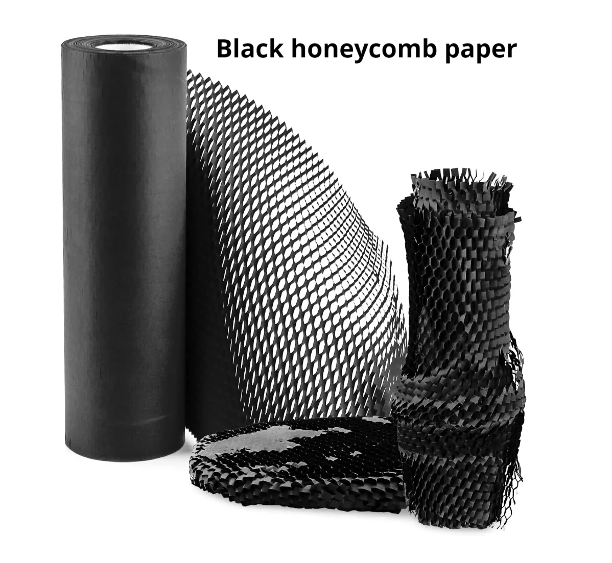 Black Honeycomb paper Handicrafts Wrapping Paper, DIY Flowers And Gifts, Degradable Buffer Environmental Paper Etc.