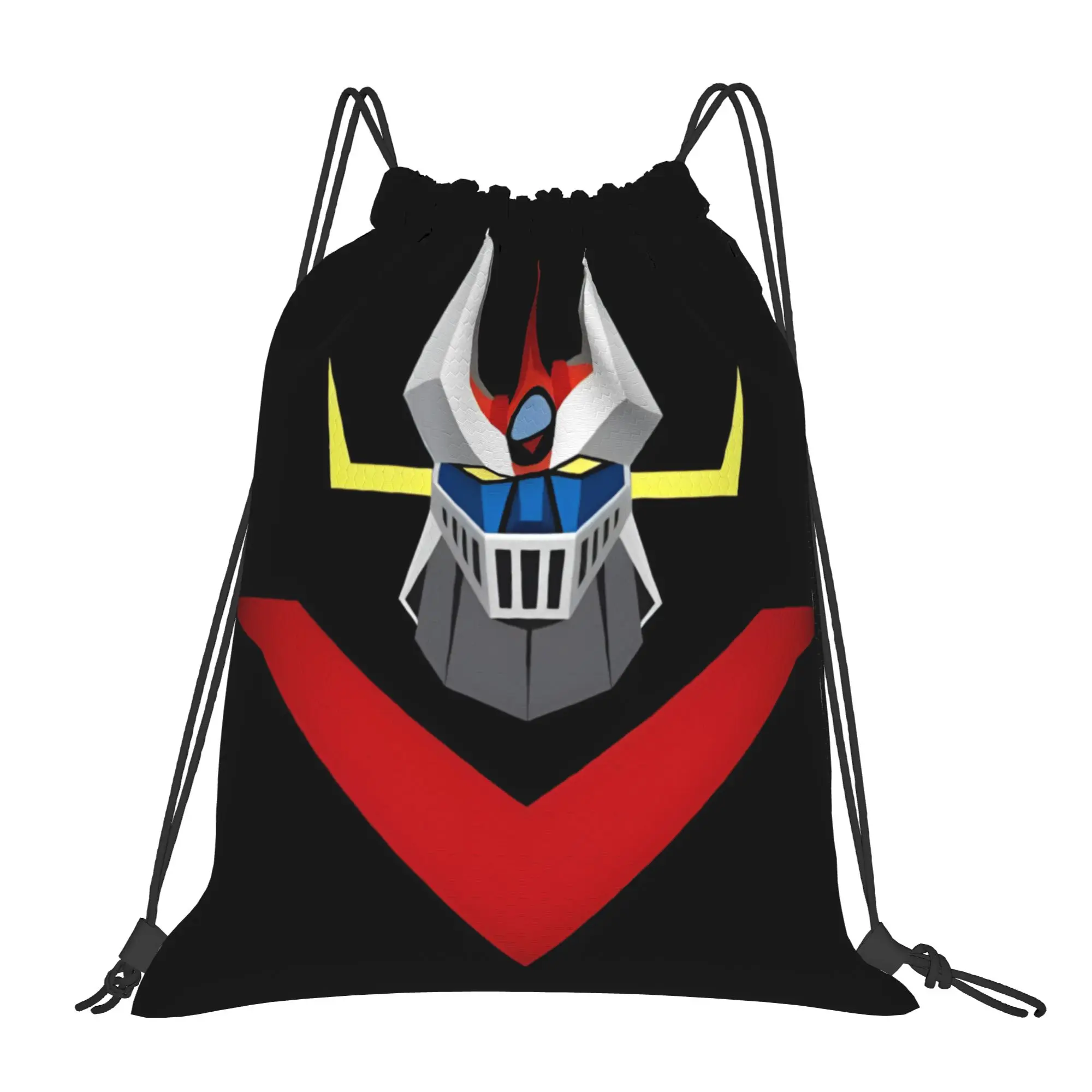 1 pc Mazinger Z Anime Manga  Kawaii Drawstring Bags Gym Shoe Clothes Storage Multi-function Teen Portable