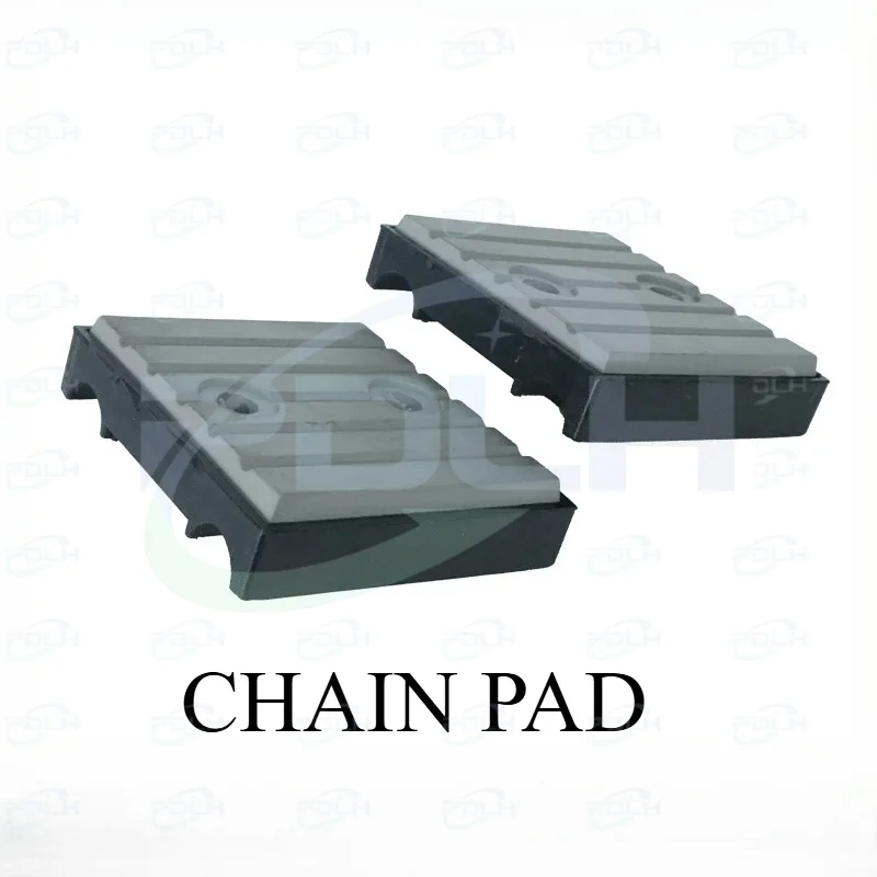

10PCS 80X75mm Chain Pad Chain Track Pad with Both Side Half Arc R8mm for SCM Edge Banding Machine Tool