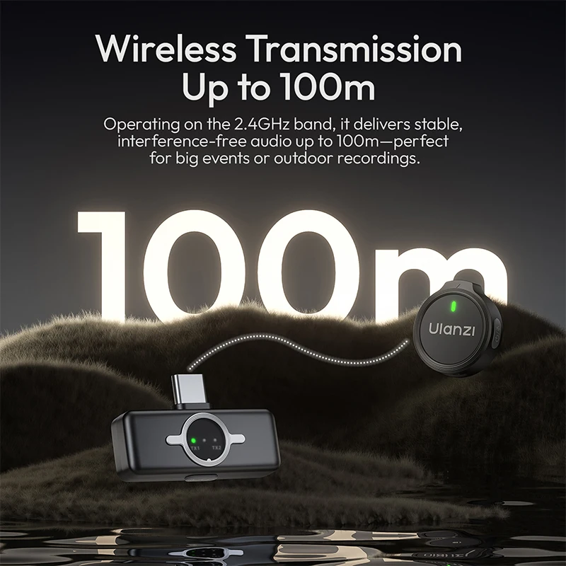 Ulanzi A21 Button Wireless Microphone 5
