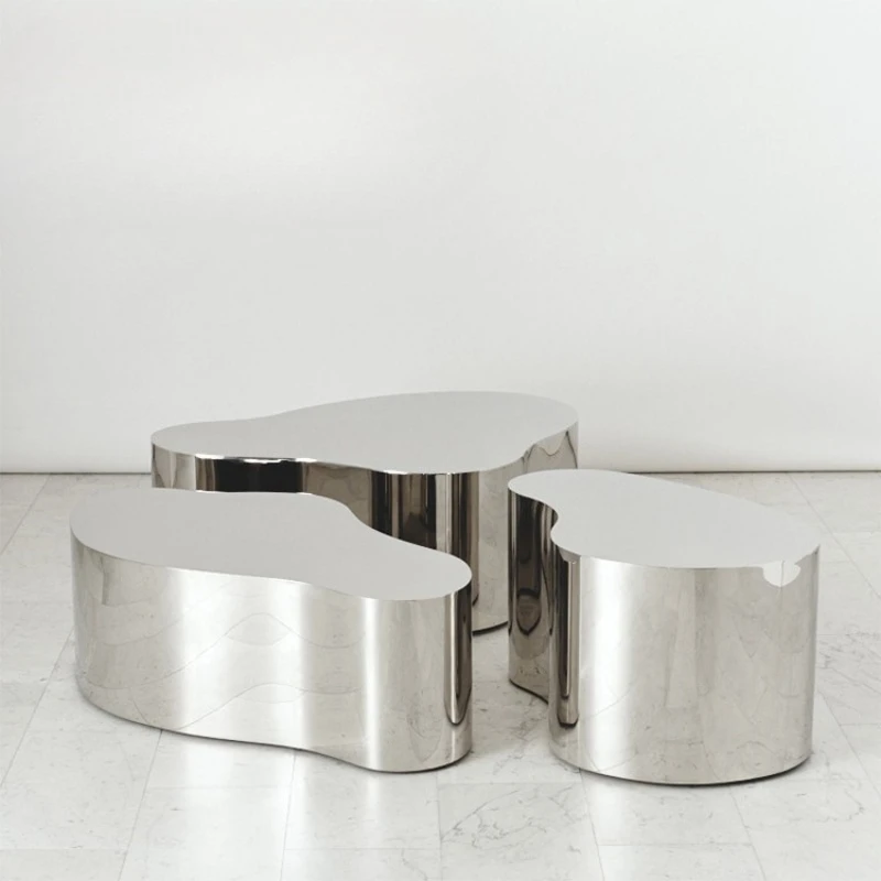 Living room tea table, coffee table, coffee table, irregular combination minimalist table