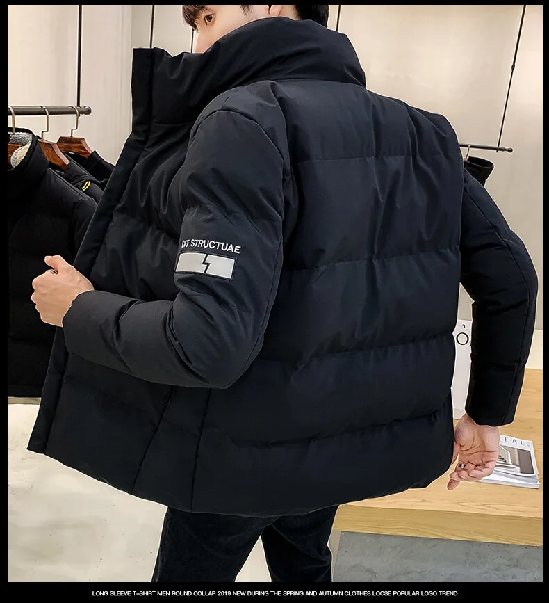 Mannen Verdikte Puffer Jassen 2024 Winter Dons Katoenen Jas Gewatteerd Jack Man Warm Jassen Kleding Ropa De Hombre Mannen Kleding