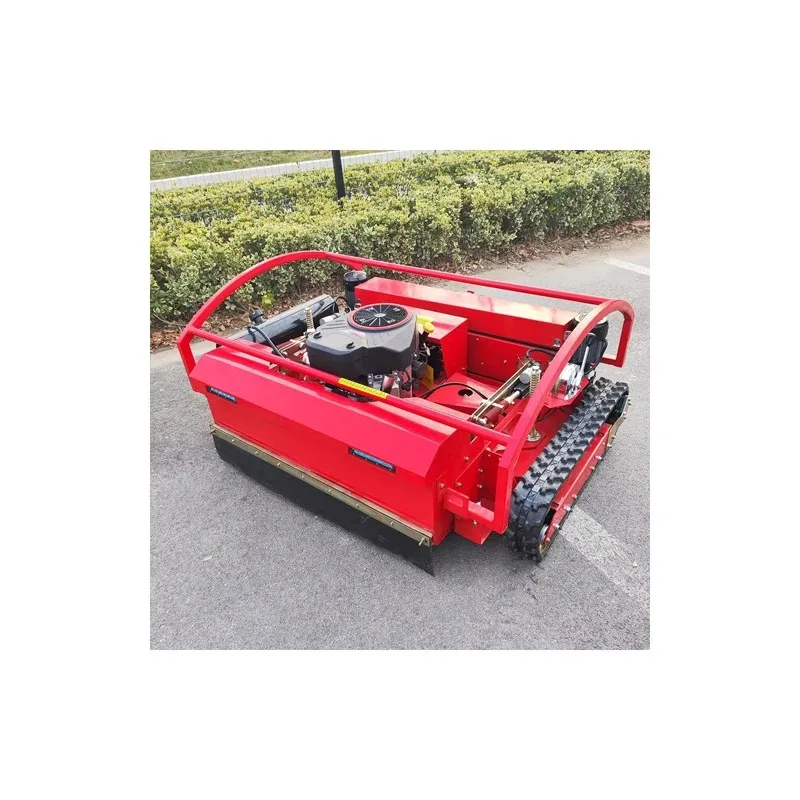 Intelligent Crawler Weeder Steep Slope Planting Grass Crusher Widened 1300mm Wireless Remote Control Lawn Mower