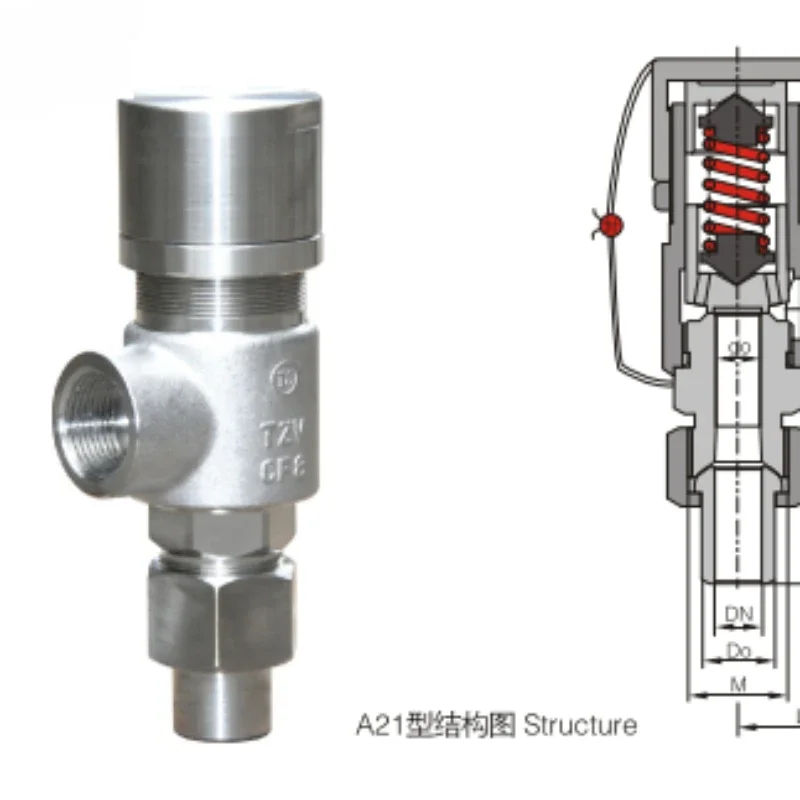 A21f/H/W-16C/PR Air Ammonia Petroleum Gas Relief Pressure Valve Discharge Pressure Direct Spring Loaded Safety Valve