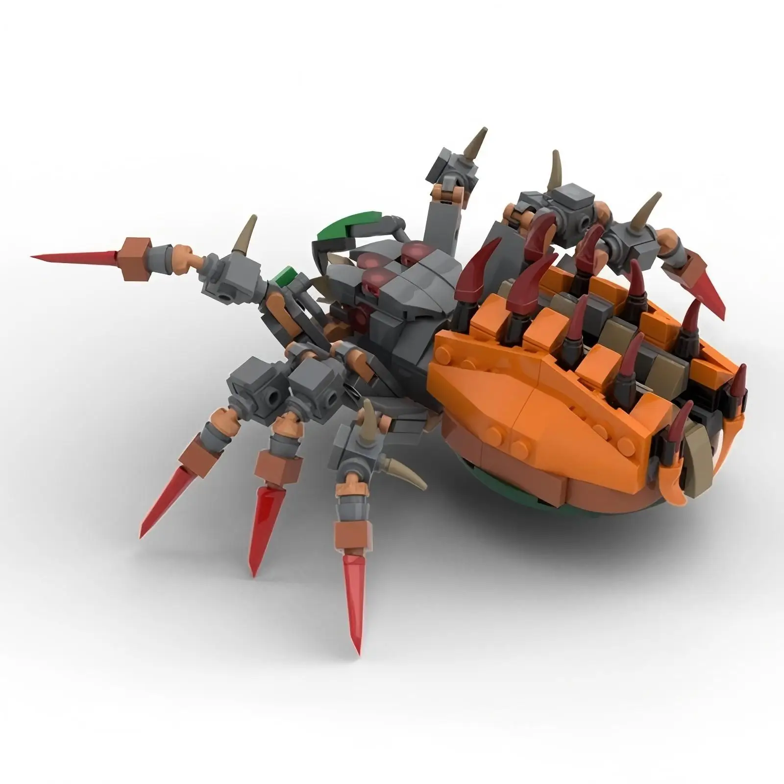 MOC 빌딩 블록 348개 창의적인 동물 시리즈 스파이더 킹 조립 어린이 생일 선물 장난감 세트