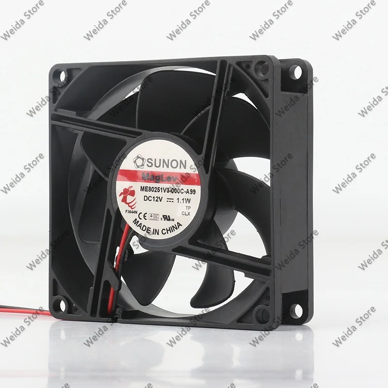 SUNON Precision ME80251V3-000C-A99 8025 80X80X25MM 5V 24V 48V DC12V 1.1W 2-pin cooling fan