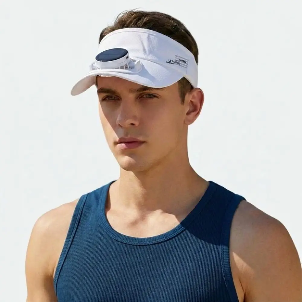 Schnell trocknender Sonnenhut mit Solarventilator, 300/600 mA, USB-Aufladung, Unisex-Sonnenhut, verstellbar, UV-Schutz, Baseballkappe, Sommer, Outdoor – Detail 6