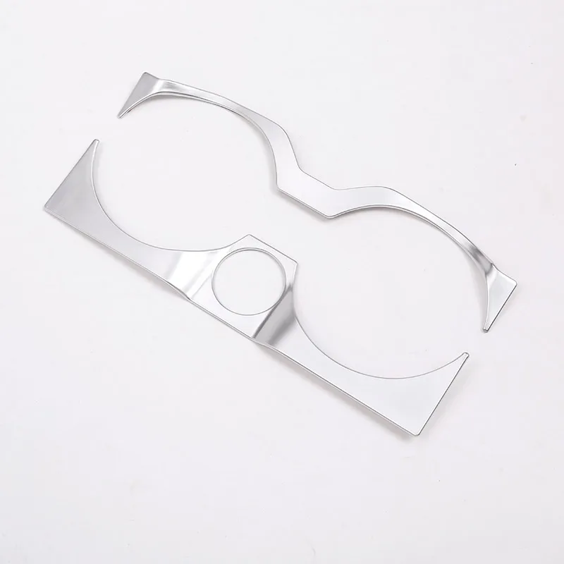 For BMW X3 X4 G01 G02 2018-2021 ABS Chrome Silver Car Central Control Water Cup Holder Frame Trim Car Accessories