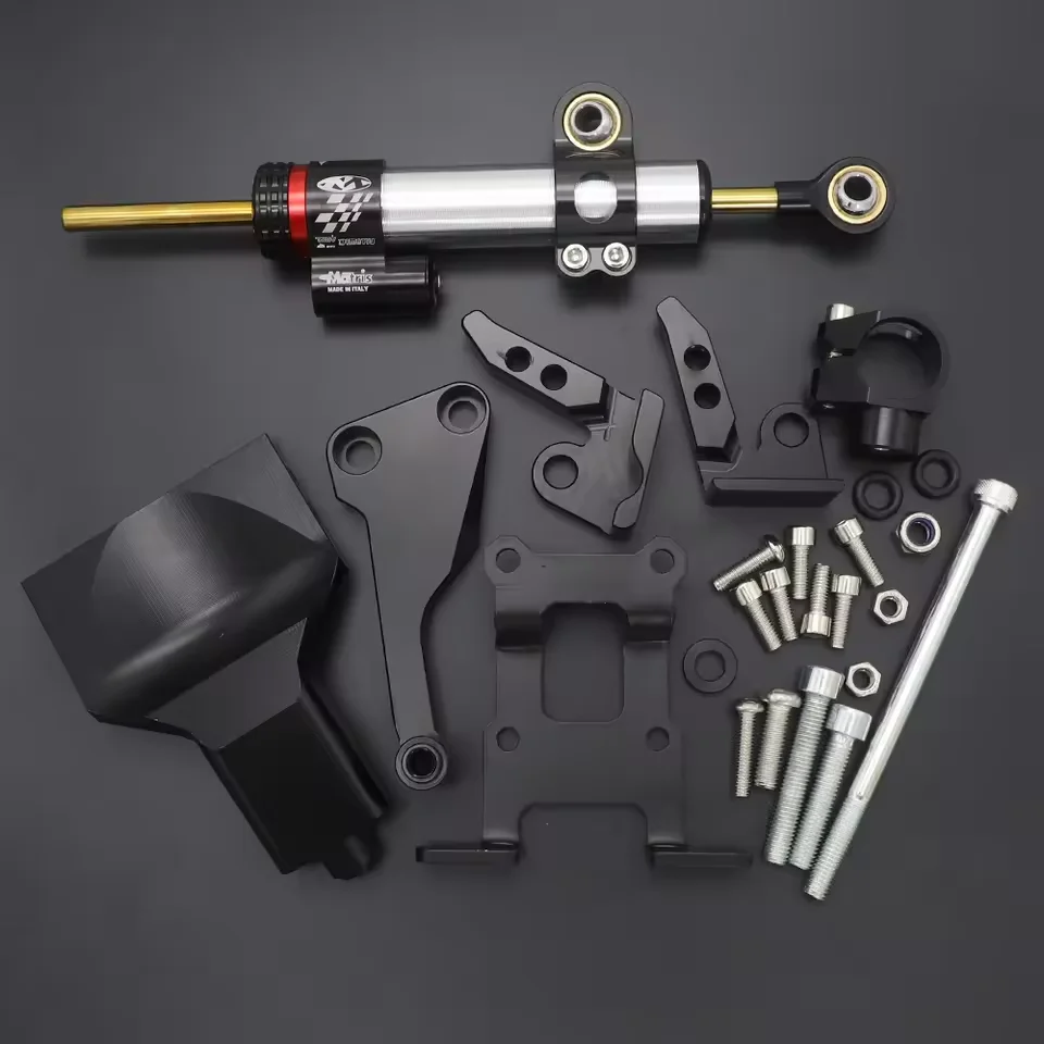 MT-07 MT07 FZ-07 CNC Lenkungsdämpfer Montagehalterung Kit für Yamaha MT07 MT-07 FZ-07 FZ07 2013–2019 2014 2015 2016 2017 2018