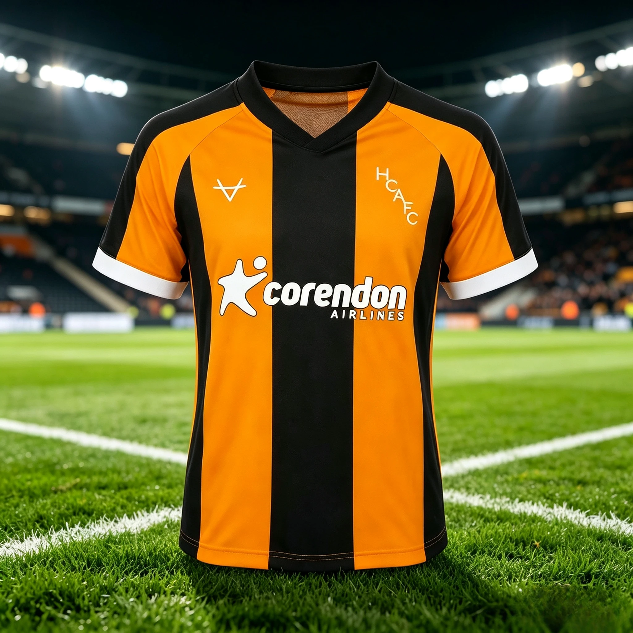 2026/27 Hull City Unisex Polo Collar Football Jersey, Mesh Breathable 3D Print Shirt, Men Summer Sport Quick Drying Jersey