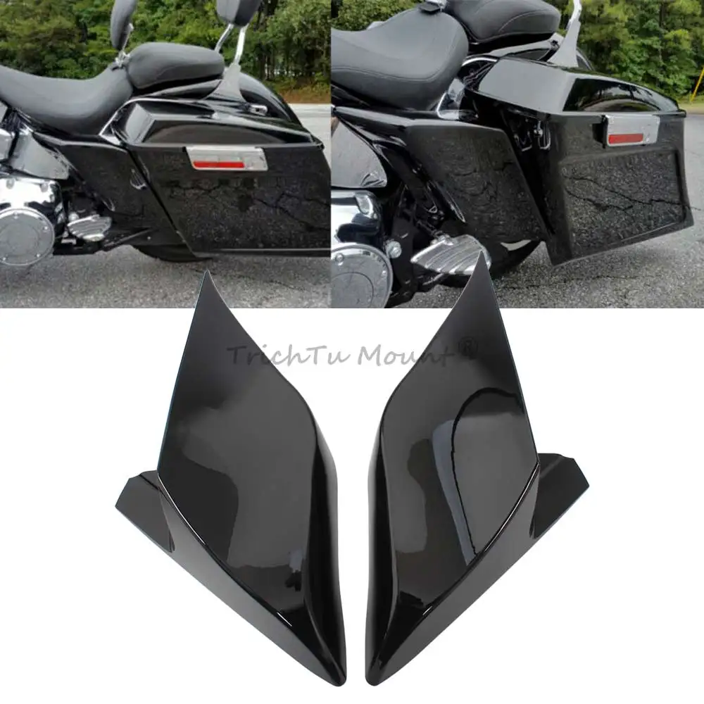 1 Set Extended Stretched Side Covers Fit Harley Road Glide CVO Street Glide Ultra Limited Road King 2009-2013 Touring Accessorie