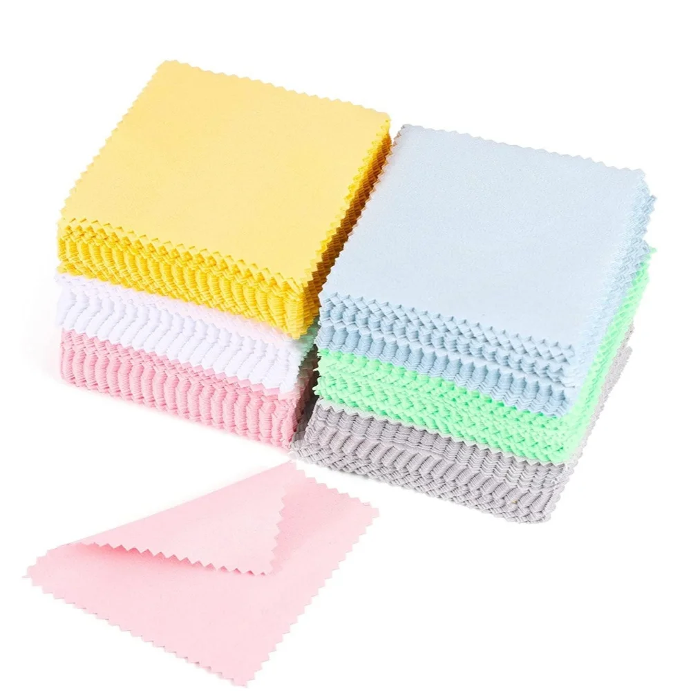 10/50pcs Sterling Silver Cleaning Polishing Cloth Clean Wipe For Professional Jewelry Tool And Equipment Individually Package