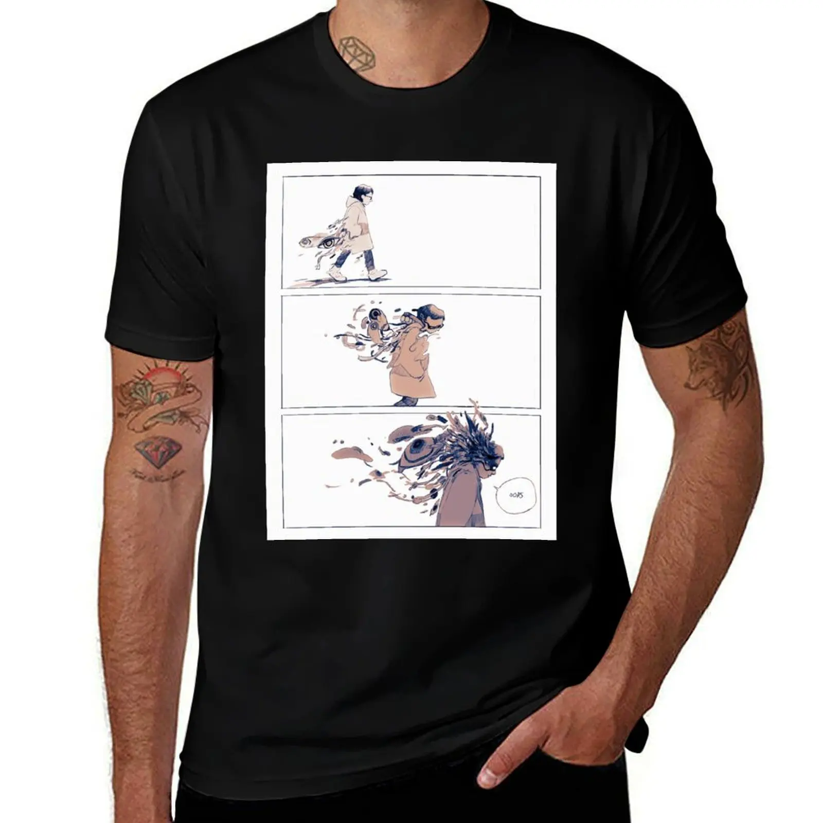 

Oops Comic T-Shirt funny costumes clothes croswit shirt man designer shirts clothes for men
