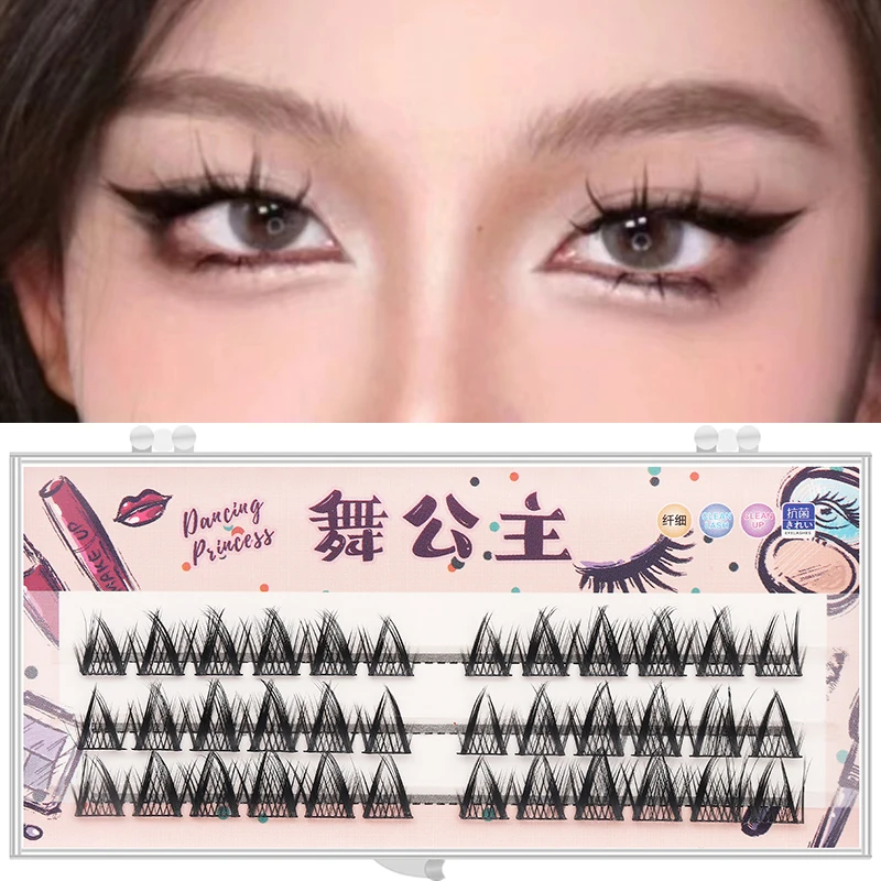 Manga Lashes 3 Reihen 3D Faux Nerz Wimpern Natürliche falsche Wimpern Anime Wimpern Weiches Licht Natürliche Wimpern Verlängerung Make-up – Detail 24