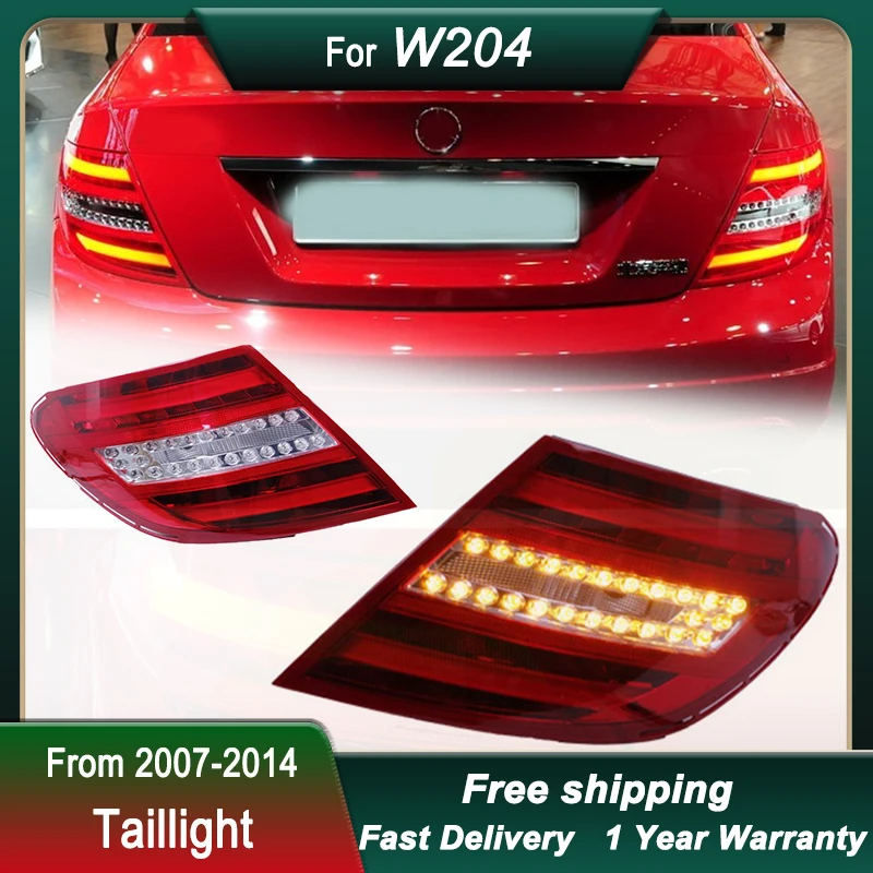 

Car Tail Lights For Mercedes-Benz C Class C180 C63 W204 2007-2014 new FULL led Dynamic Turn Signal Light Tail Lamp Assembly