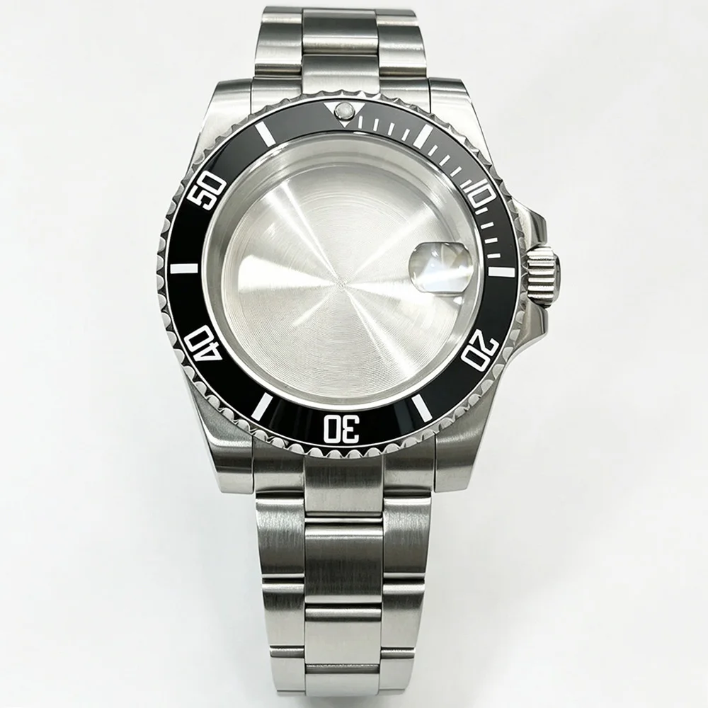 40Mm Luxury Watch Case,Fits For NH35 NH34 Miyota 8215 ST1612 Movements,Sapphire Glass Crystal,Stainless Steel Watch Accessories