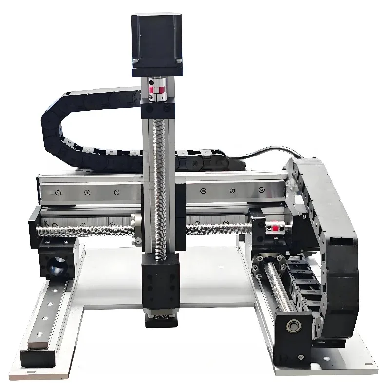 RXT 50-1000mm 3-Axis Gantry Robot Xyz Linear Stage Robot Cnc Linear Guideway with Stepper/Servo Motor Custom Length