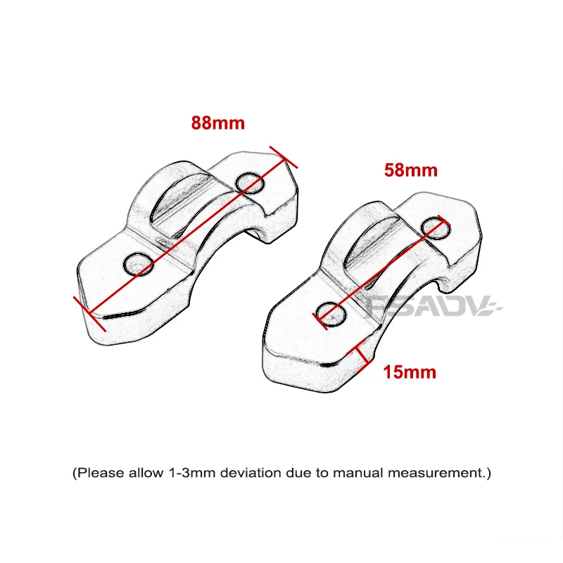 Abrazadera elevadora de manillar para BMW R1300GS, Kit elevador aumentado de 15mm/30mm, accesorios para motocicleta R1300 GS R 1300GS ADV Adventure