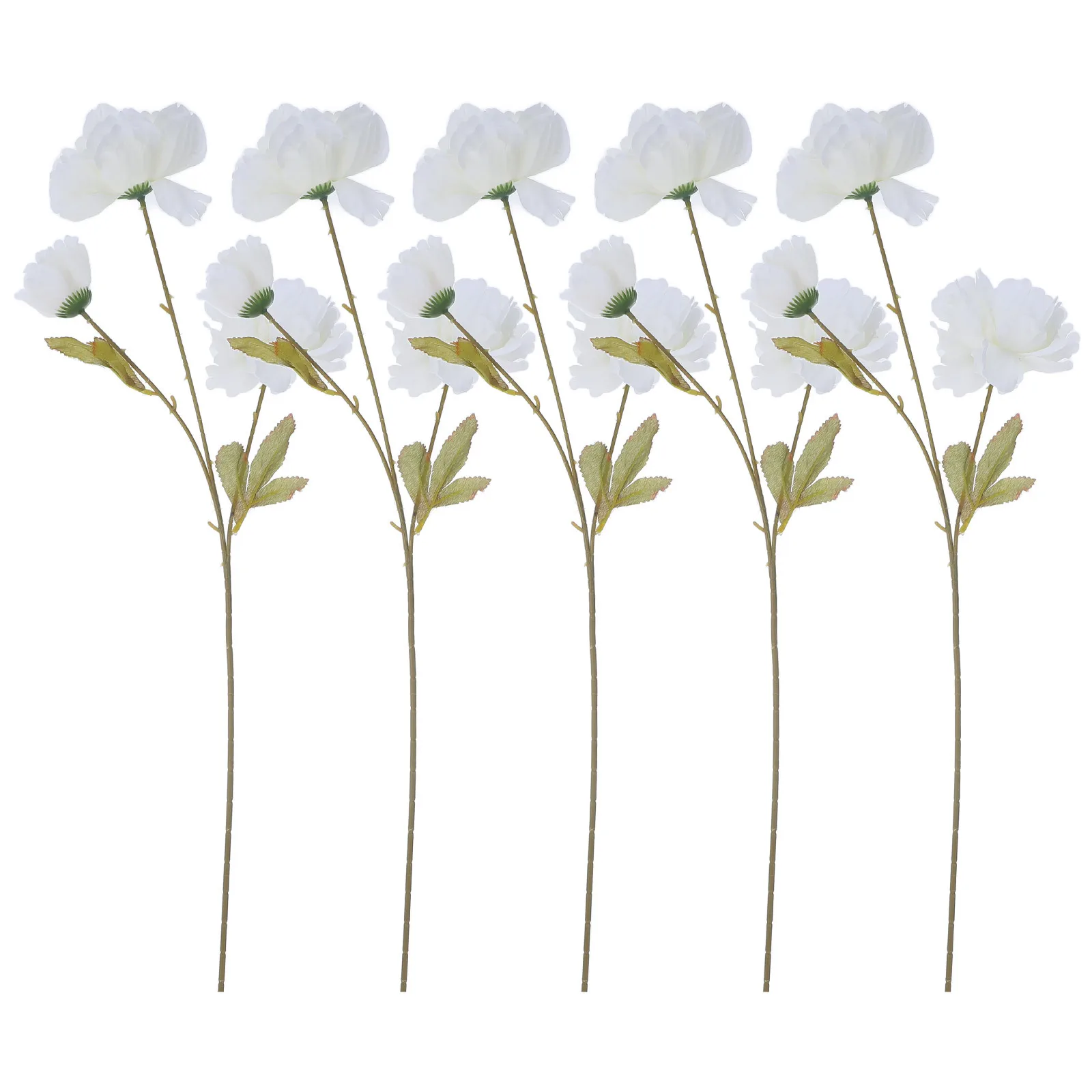 

5Pcs Artificial Peony Flowers Romantic Atmosphere Modern Pastoral Nordic Style Decors Artificial Peony Flowers
